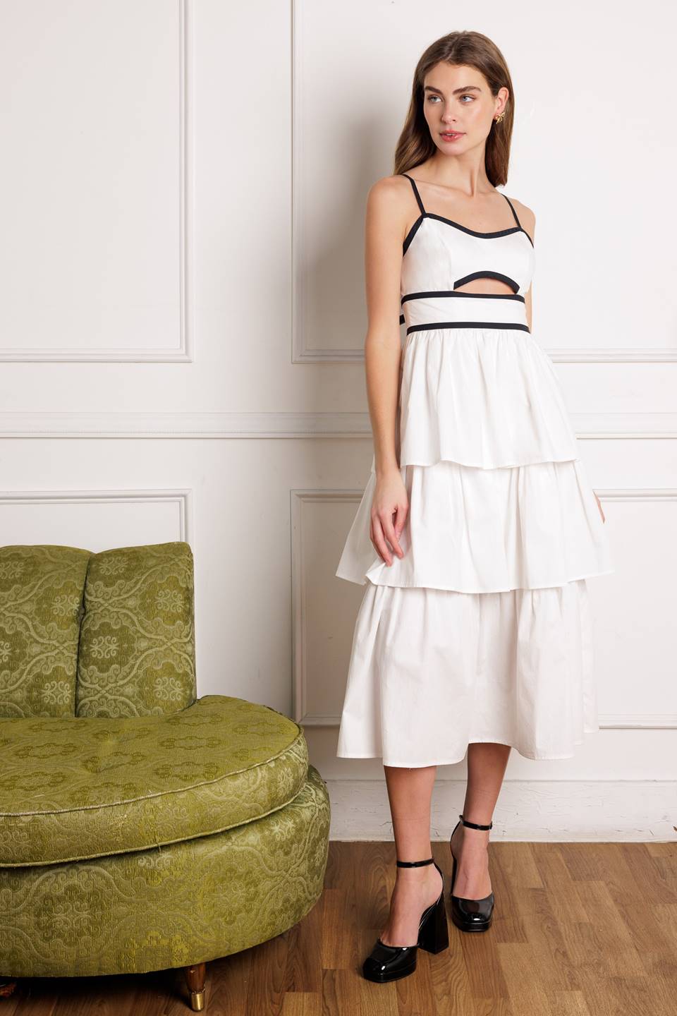 GO GETTER WOVEN MIDI DRESS Flying Tomato